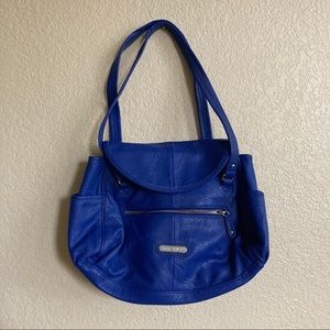Blue Faux Leather Ellen Tracy Handbsg